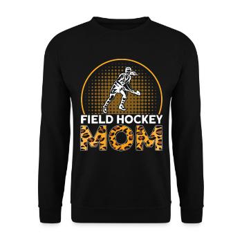 Field Hockey Mama Field Hockey Gift - Unisex Sweatshirt - black - Front - Alina (178cm) & Michal (187cm)