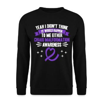 Chiari Malformation Fighter Chiari Malformation Be - Sweat-shirt Unisexe - noir - Devant - Alina (178cm) & Michal (187cm)