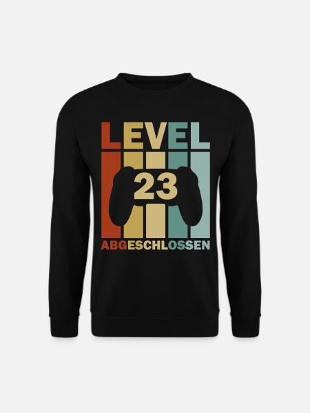 23. Geburtstag Februar Jahrgang 2000 Gamer - Unisex Pullover - Schwarz