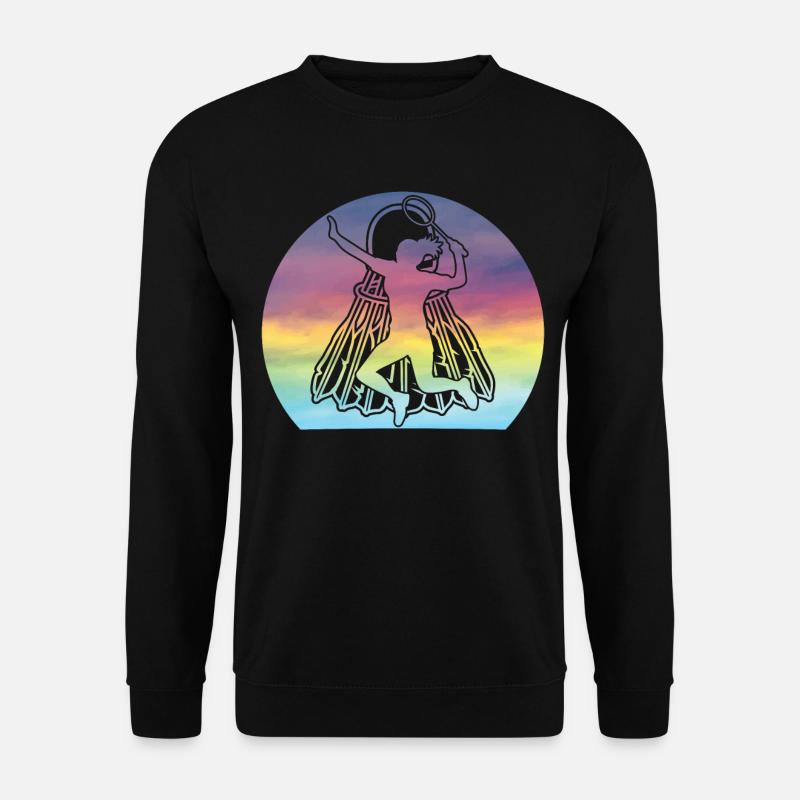 Badmintonspielerinnen Shuttlecock Mädchen - Unisex Pullover - Schwarz