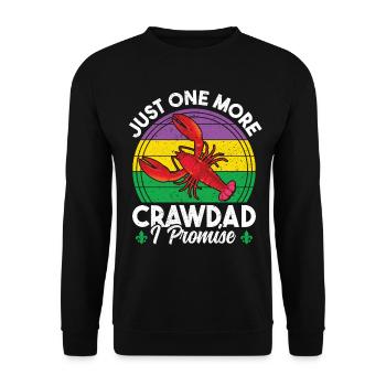 Just One More Crawdad I Promise Funny Crawfish - Unisex Sweatshirt - black - Front - Alina (178cm) & Michal (187cm)