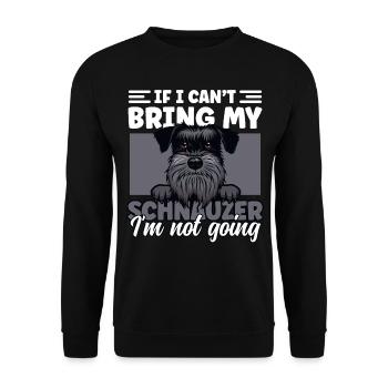 Schnauzer Dad Dog Lover Schnauzer Dog Father Dog - Unisex Sweatshirt - black - Front - Alina (178cm) & Michal (187cm)