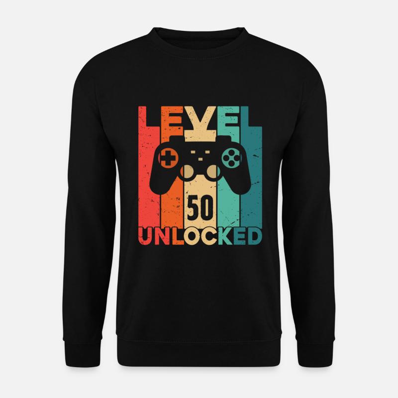 Level 50 freigeschaltet - Unisex Pullover - Schwarz