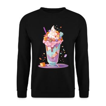Candycore Aesthetic pour ceux qui ont la dent sucrée - Sweat-shirt Unisexe - noir - Devant - Alina (178cm) & Michal (187cm)