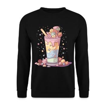 Candycore Aesthetic pour ceux qui ont la dent sucrée - Sweat-shirt Unisexe - noir - Devant - Alina (178cm) & Michal (187cm)