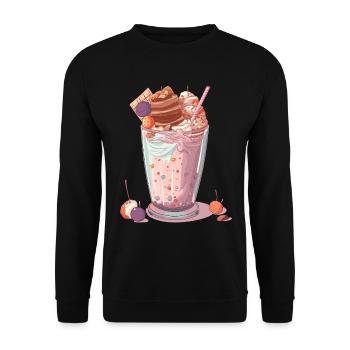Candycore Aesthetic pour ceux qui ont la dent sucrée - Sweat-shirt Unisexe - noir - Devant - Alina (178cm) & Michal (187cm)