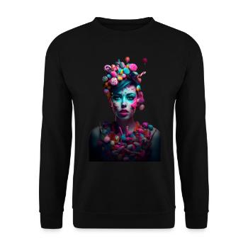 Candycore Aesthetic pour ceux qui ont la dent sucrée - Sweat-shirt Unisexe - noir - Devant - Alina (178cm) & Michal (187cm)
