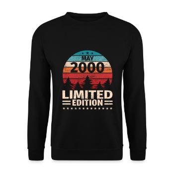 23ème anniversaire mai millésime 2000 millésime - Sweat-shirt Unisexe - noir - Devant - Alina (178cm) & Michal (187cm)