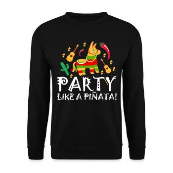 5 De Mayo Viva Mexico Cinco De Mayo Geschenk - Unisex Pullover - Schwarz - Vorne - Alina (178cm) & Michal (187cm)