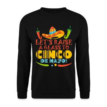 Cinco De Mayo Party Viva Mexico Cinco De Mayo Lehr - Unisex Pullover - Schwarz - Vorne - Alina (178cm) & Michal (187cm)