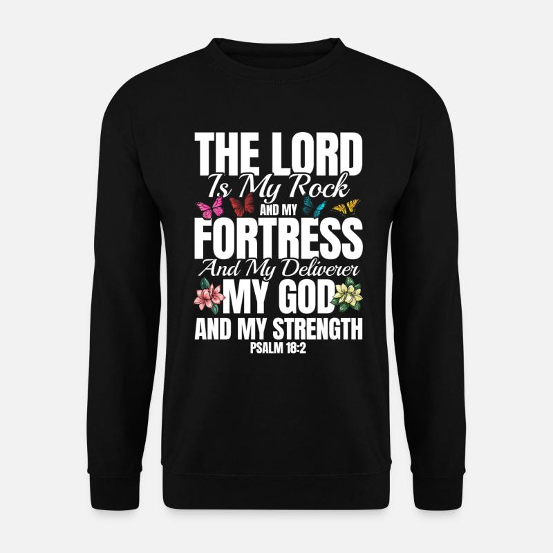 Religiös Inspirierend Bibelvers Geschenk - Unisex Pullover - Schwarz