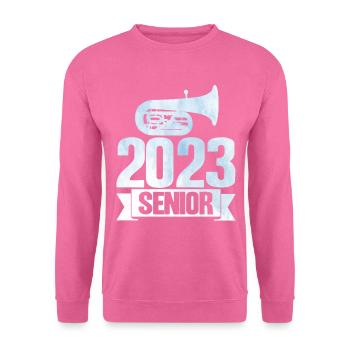 Tuba 2023 Cadeau Senior - Sweat-shirt Unisexe - rose - Devant