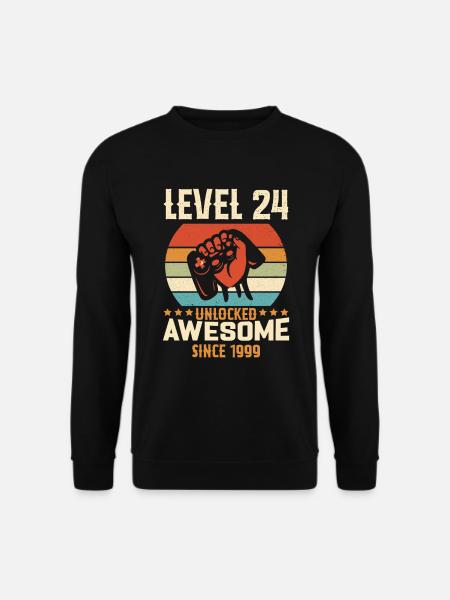 Niveau 24 complete 1999 Cadeau d'anniversaire - Sweat-shirt Unisexe - noir