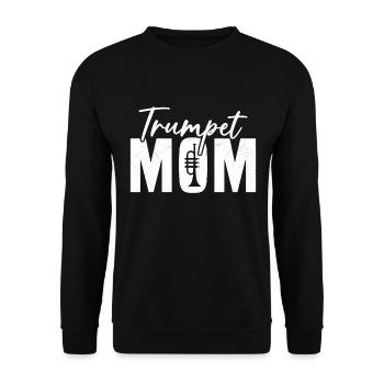 Mama Trompeter Humor Geschenk Frau - Unisex Pullover - Schwarz - Vorne - Alina (178cm) & Michal (187cm)