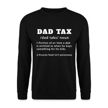 Définition de l'impôt du Papa Rigolo Cadeau - Sweat-shirt Unisexe - noir - Devant - Alina (178cm) & Michal (187cm)