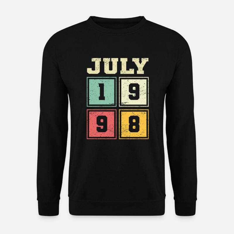 25. Geburtstag Juli Jahrgang 2005 Vintage - Unisex Pullover - Schwarz