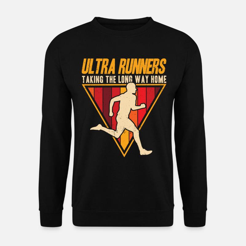 Ultramarathonläufer Ultramarathon Trailrunning Ges - Unisex Pullover - Schwarz