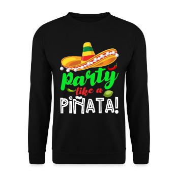 5 De Mayo Viva Mexico Cinco De Mayo Geschenk - Unisex Pullover - Schwarz - Vorne - Alina (178cm) & Michal (187cm)