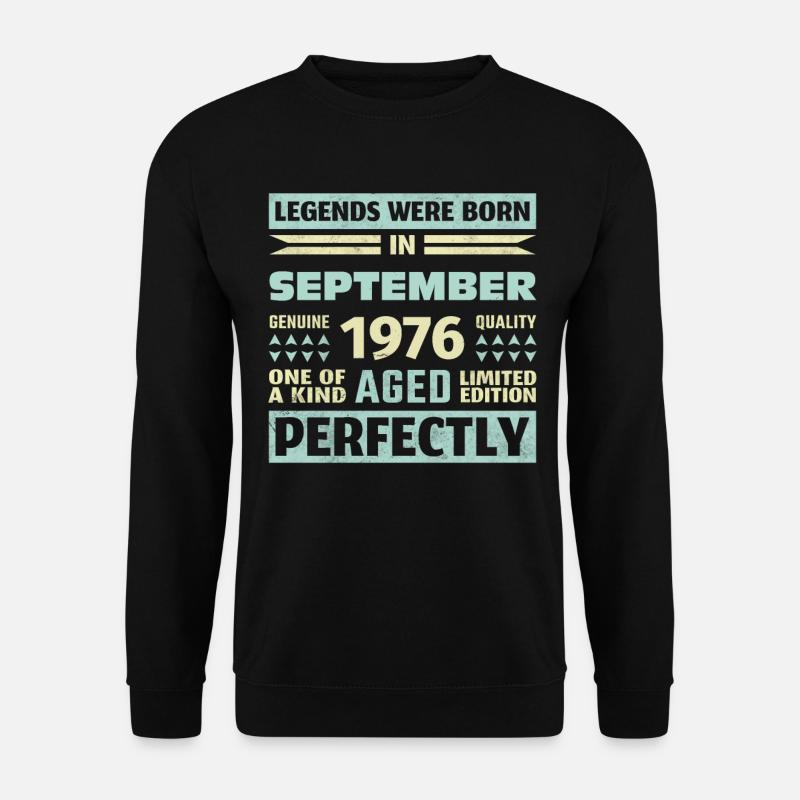47. Geburtstag August Jahrgang 1976 Vintage - Unisex Pullover - Schwarz
