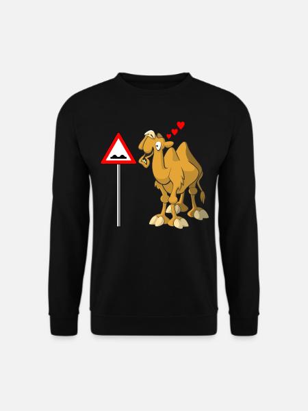 Kamel verliebt - Unisex Pullover - Schwarz