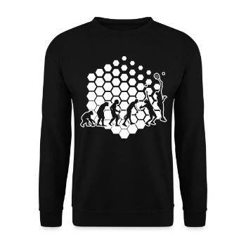 Raquette Sport Femmes Hommes Paddle Court Paddle - Sweat-shirt Unisexe - noir - Devant - Alina (178cm) & Michal (187cm)
