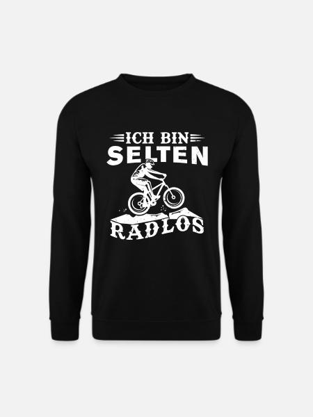 Ich Bin Radlos Fahrradfahrer Spruch - Unisex Pullover - Schwarz