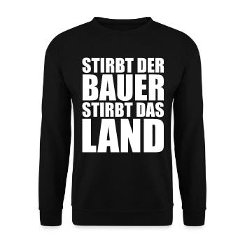Bauern Subvention Spruch Protest Ampel - Unisex Pullover - Schwarz - Vorne - Alina (178cm) & Michal (187cm)