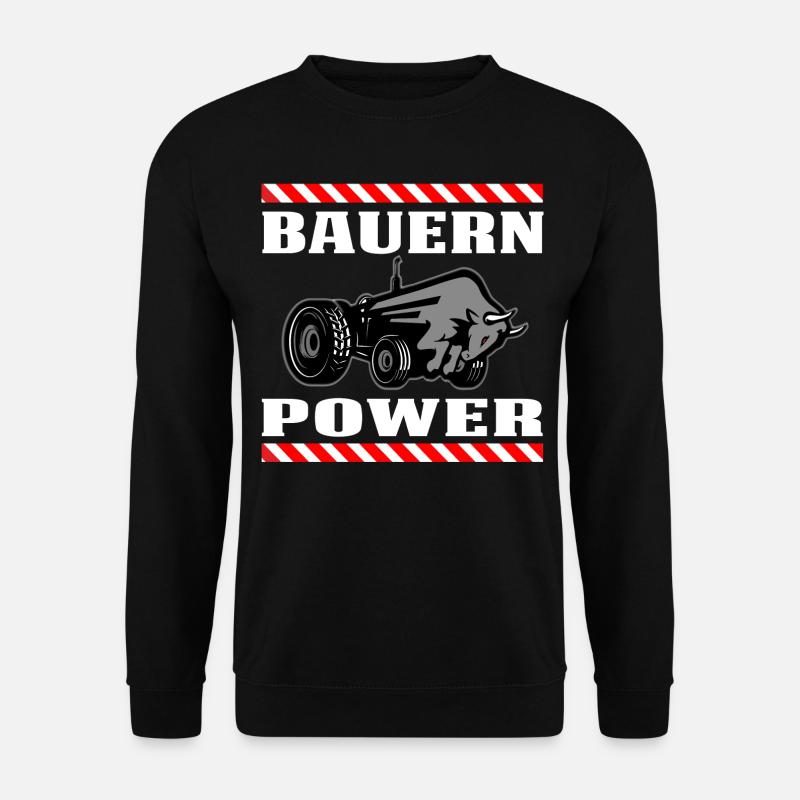 Bauern Power - Unisex Pullover - Schwarz
