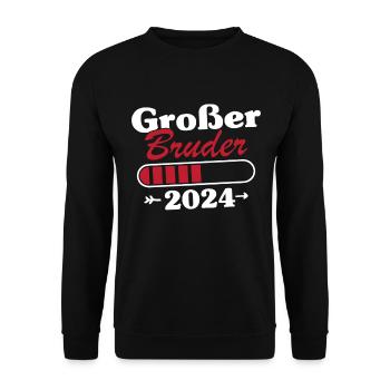 Großer Bruder Loading 2024 - Unisex Pullover - Schwarz - Vorne - Alina (178cm) & Michal (187cm)