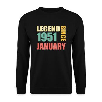 19th Birthday December Vintage 2004 Vintage - Unisex Sweatshirt - black - Front - Alina (178cm) & Michal (187cm)