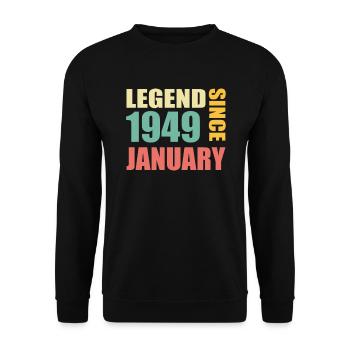 31st Birthday December Vintage 1992 Vintage - Unisex Sweatshirt - black - Front - Alina (178cm) & Michal (187cm)