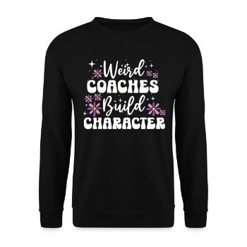 Weird Coaches Make Up Character Coach - Unisex Sweatshirt - black - Front - Alina (178cm) & Michal (187cm)