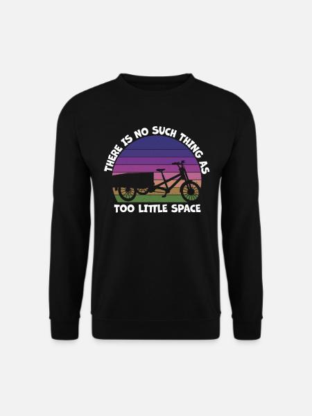 Zu Wenig Platz Cargo-fahrrad Cargobike - Unisex Pullover - Schwarz