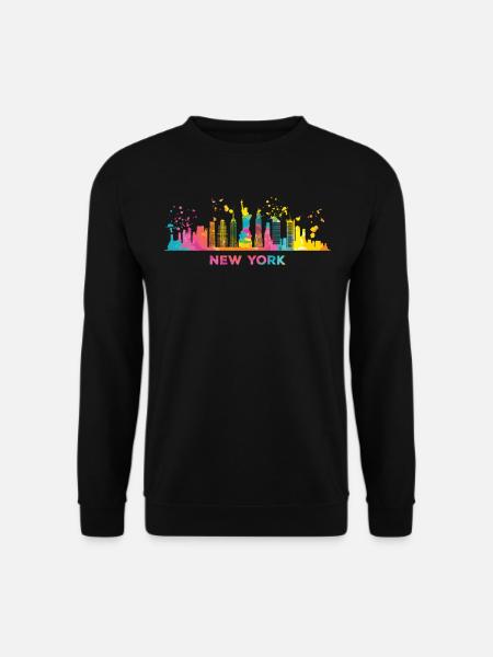 NewYorker Skyline New York - Unisex Pullover - Schwarz