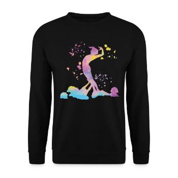 Artistic Swim Team Synchronschwimmen - Unisex Pullover - Schwarz - Vorne - Alina (178cm) & Michal (187cm)