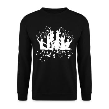 Artistic Swim Team Synchronschwimmen - Unisex Pullover - Schwarz - Vorne - Alina (178cm) & Michal (187cm)