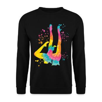 Artistic Swim Team Synchronschwimmen - Unisex Pullover - Schwarz - Vorne - Alina (178cm) & Michal (187cm)