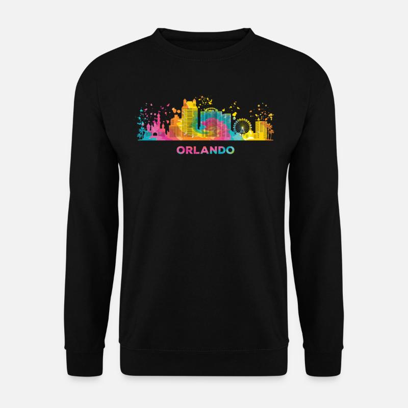 Orlandoan Skyline Orlando - Unisex Pullover - Schwarz
