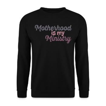 La maternité est mon ministère - Sweat-shirt Unisexe - noir - Devant - Alina (178cm) & Michal (187cm)