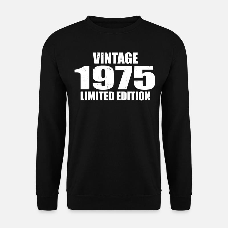 Vintage 1975 Geburtstag 1975 - Retro 1975 - Unisex Pullover - Schwarz