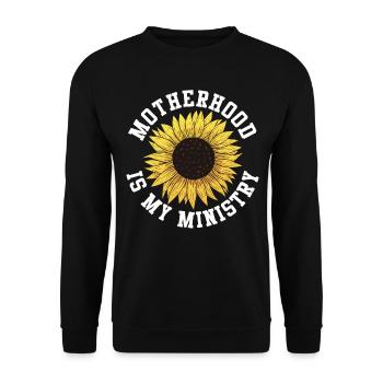 La maternité est mon ministère - Sweat-shirt Unisexe - noir - Devant - Alina (178cm) & Michal (187cm)
