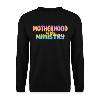 La maternité est mon ministère - Sweat-shirt Unisexe - noir - Devant - Alina (178cm) & Michal (187cm)