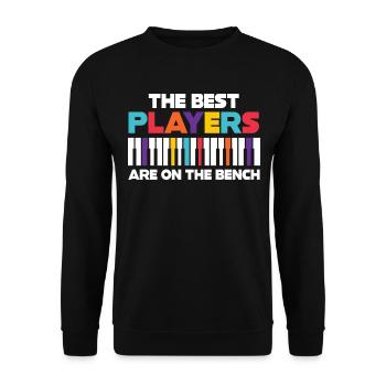 Les meilleurs joueurs Pianiste Pianiste - Sweat-shirt Unisexe - noir - Devant - Alina (178cm) & Michal (187cm)