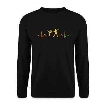Figure Skating Ice Skating Figure Skating - Unisex Sweatshirt - black - Front - Alina (178cm) & Michal (187cm)