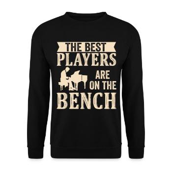 Les meilleurs joueurs Pianiste Pianiste - Sweat-shirt Unisexe - noir - Devant - Alina (178cm) & Michal (187cm)
