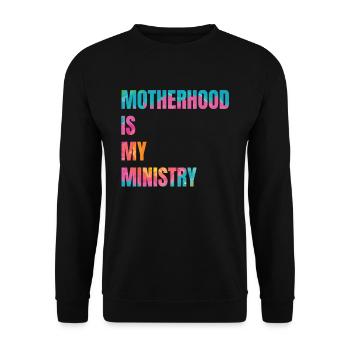 La maternité est mon ministère - Sweat-shirt Unisexe - noir - Devant - Alina (178cm) & Michal (187cm)
