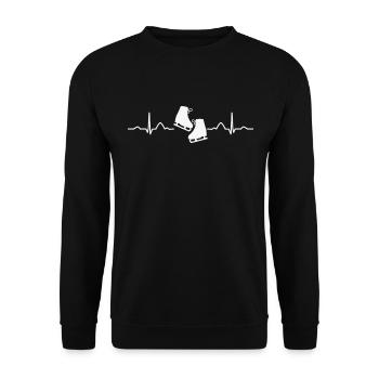 Figure Skating Ice Skating Figure Skating - Unisex Sweatshirt - black - Front - Alina (178cm) & Michal (187cm)