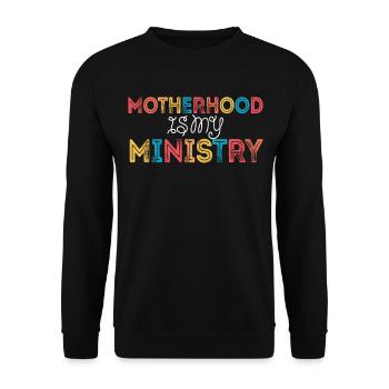 La maternité est mon ministère - Sweat-shirt Unisexe - noir - Devant - Alina (178cm) & Michal (187cm)