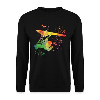 PaParatrike Moteur Deltatrider Deltatrike - Sweat-shirt Unisexe - noir - Devant - Alina (178cm) & Michal (187cm)