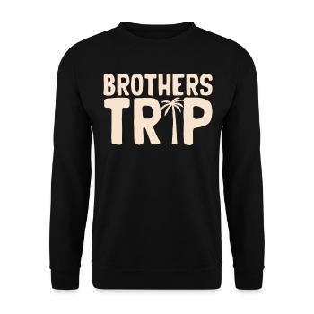 Sibling Brothers Journey - Unisex Sweatshirt - black - Front - Alina (178cm) & Michal (187cm)